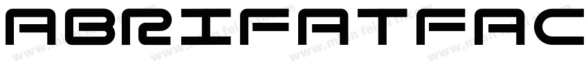 abrifatface regular字体转换